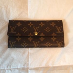 LV checkbook wallet