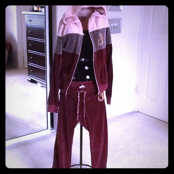 Juicy velour hoodie and sweat pants set - Picture 1 of 4