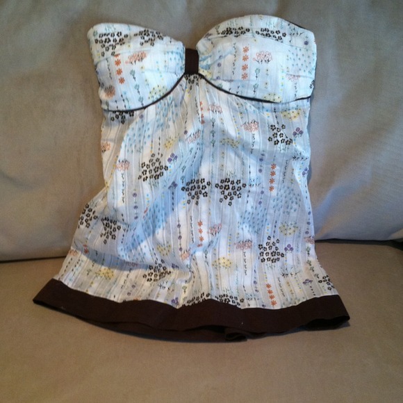 Flowy strapless top - Picture 4 of 4