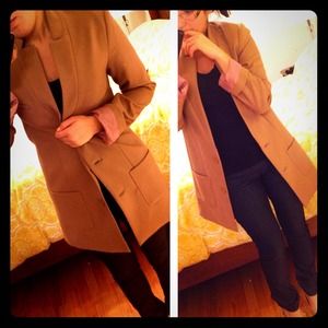 RESERVED Long Thin Tan Jacket