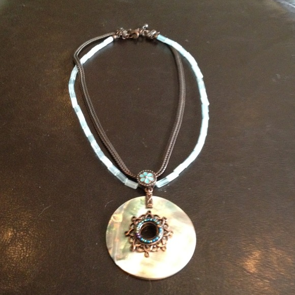 SOLD as part of bundle - Abalone necklace