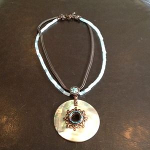SOLD as part of bundle - Abalone necklace