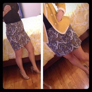 ❌❌❌SOLD❌❌❌Patterned Stretch Mini Skirt