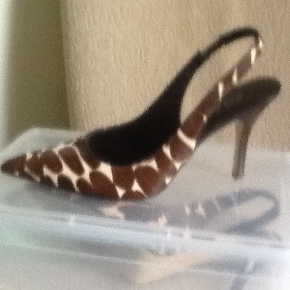 Nine West mohair slingback