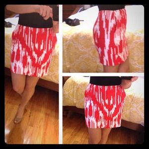 J. Crew Dresses & Skirts - RESERVED Large-Tribal Print Stretch Mini Skirt J. Crew Dresses & Skirts - RESERVED Large-Tribal Print Stretch Mini Skirt