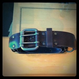The Buckle genuine brown leather belt.