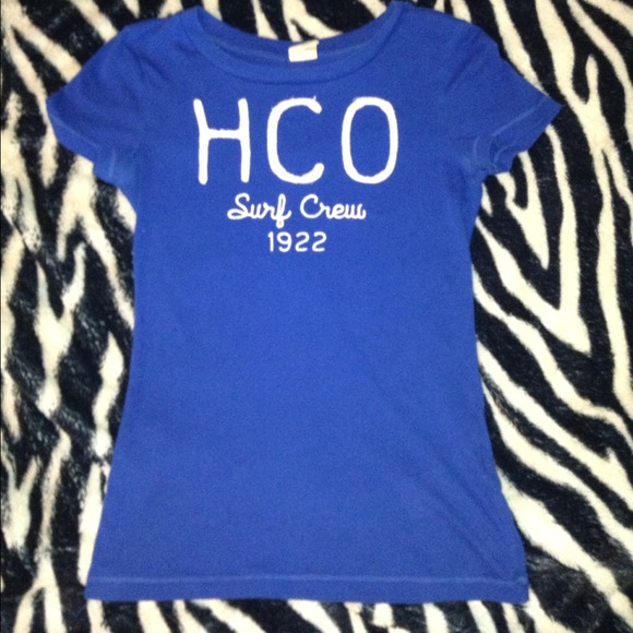 Blue Hollister Graphic Tee