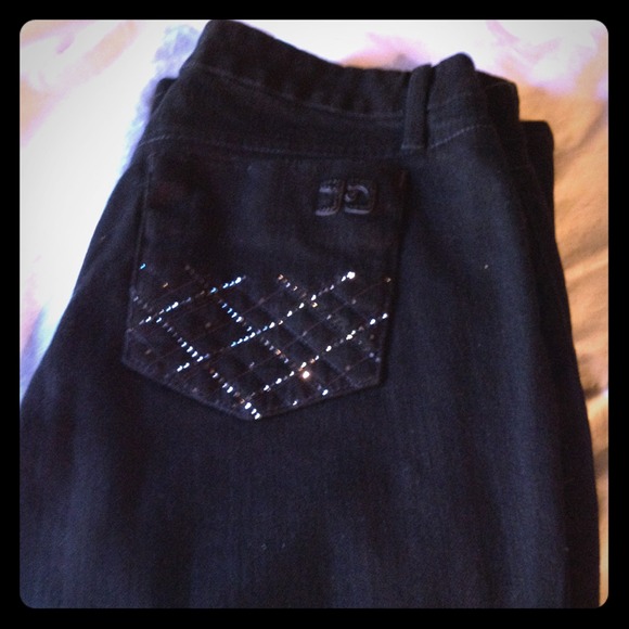 Joes jeans, black with embellished pockets
