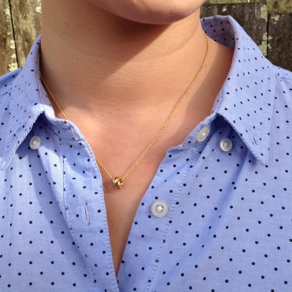 SOLD Polka Dot Oxford Button Down - Picture 3 of 3