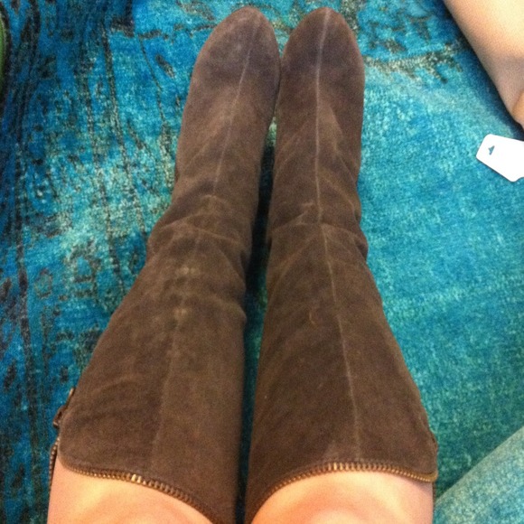 REDUCED Leather grey suede boots by Mia size 7 1/2