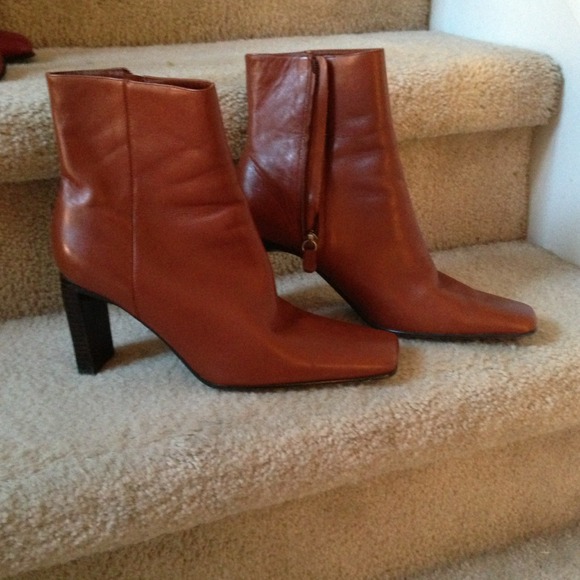 Cognac color shoe boots - Picture 1 of 1