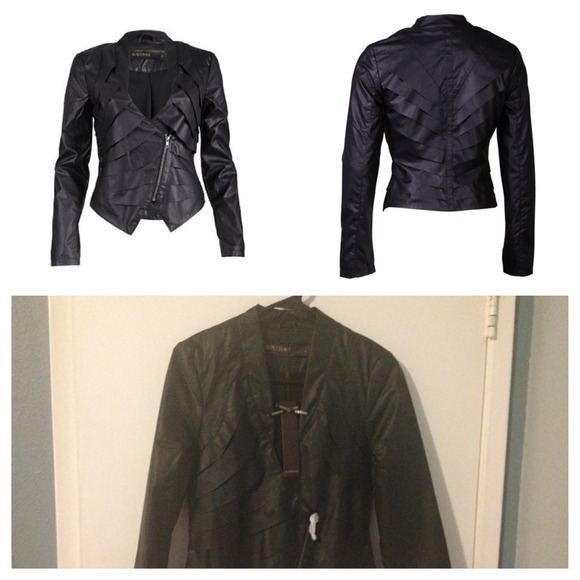 Reserved BNWT Supertrash vegan leather jacket.