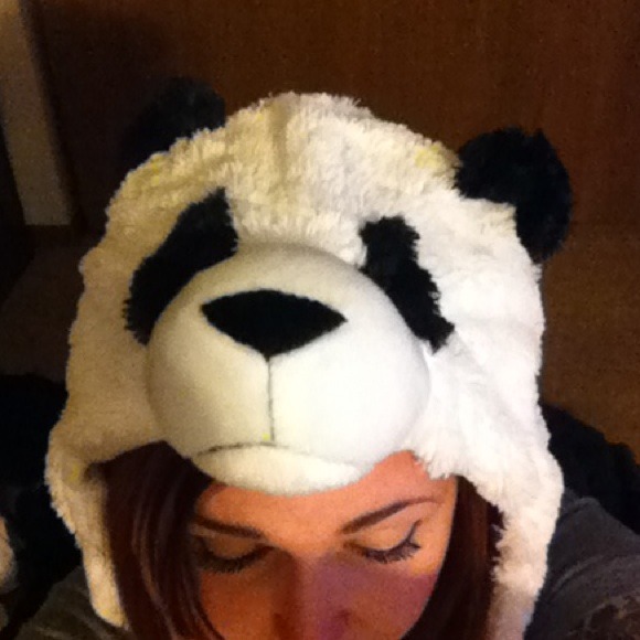 🐼 Panda hat hood scarf winter thing... ❄⛄🐼