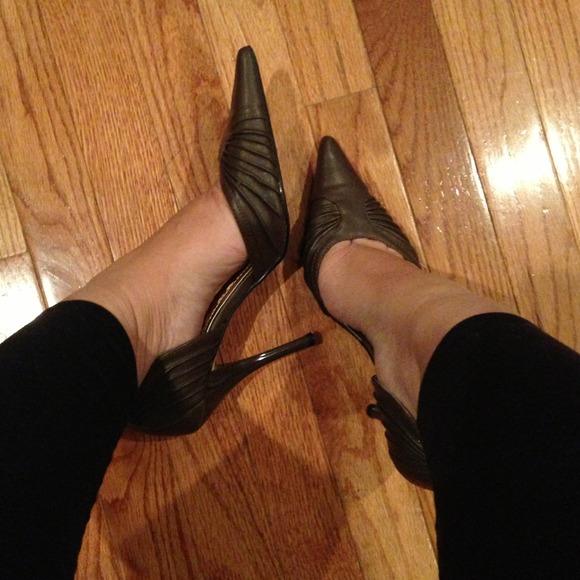 Brown high heel
