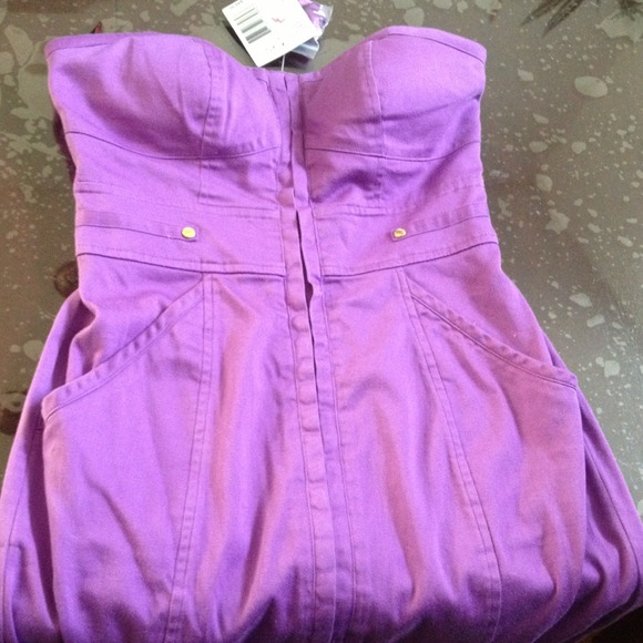 XS Guess Purple Tube-top dress