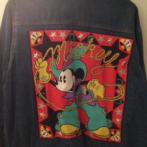 Vintage Mickey Denim Jean Jacket