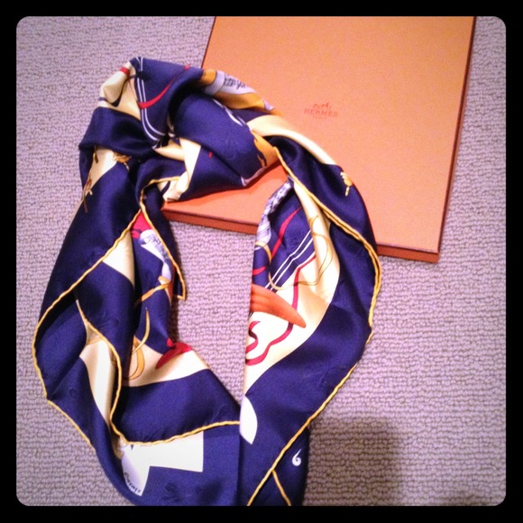SOLD - Hermes silk scarf