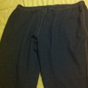 Denim look knit jeggings