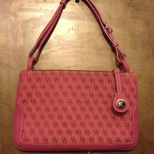 New Pink Dooney & Bourke Logo Purse