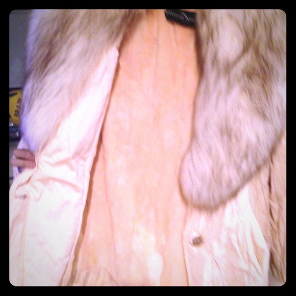 Zimmerman Fur- Peach w/ Fox collar & sleeve
