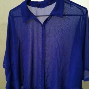 Royal blue blouse