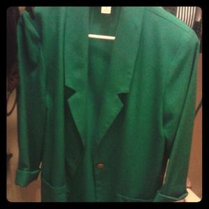 Radcliffe vintage vibrant green blazer