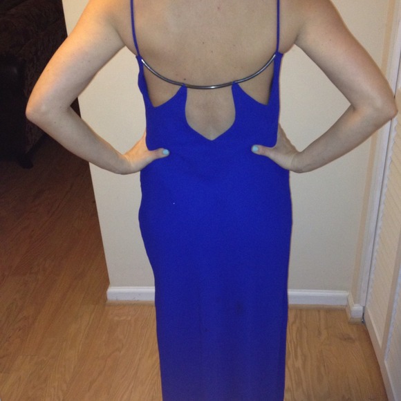 Royal blue dress with back detail - Picture 2 of 2