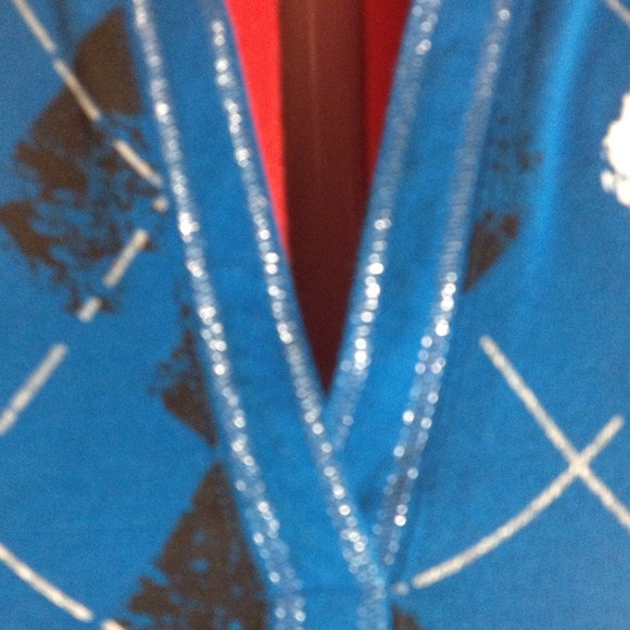 Cute Argyle print top. - Picture 3 of 3