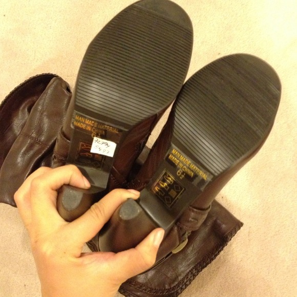Shoes - Knee high dark brown high heel boots in size 6.5 Shoes - Knee high dark brown high heel boots in size 6.5