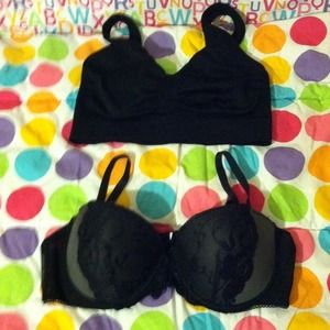 NEW black and grey padded bra for trade