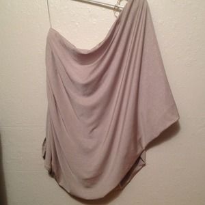 Gold one shoulder top