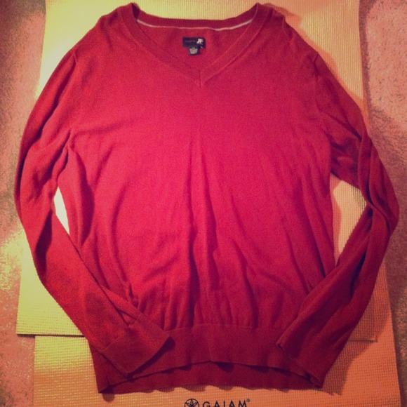 DEEP RED MEN'S HOLIDAY SWEATER LG