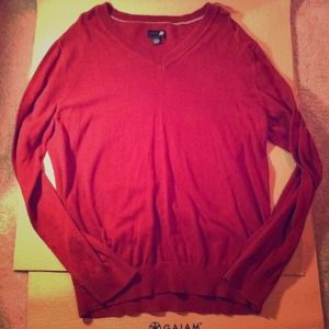 DEEP RED MEN'S HOLIDAY SWEATER LG