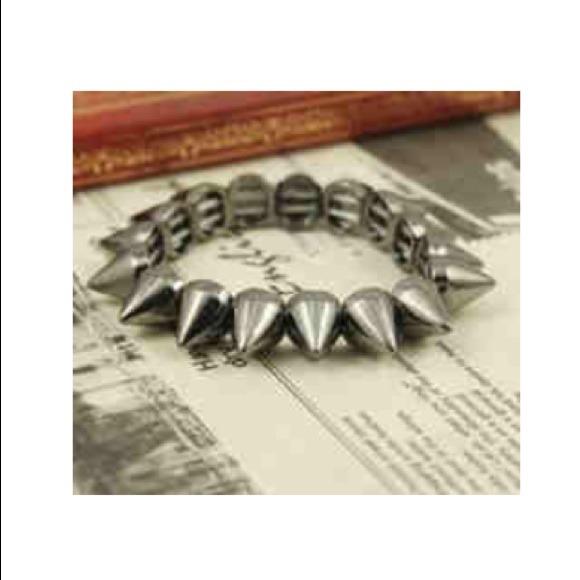 Charcoal elastic unisex bracelet