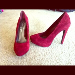 Jessica Simpson suede Francesca pump