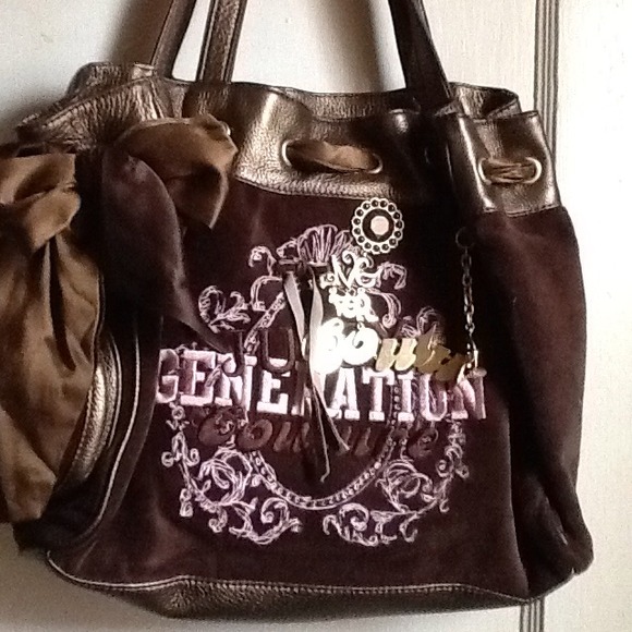Brown Authentic Juicy contour handbag!