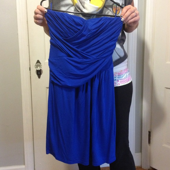 Blue express cocktail dress