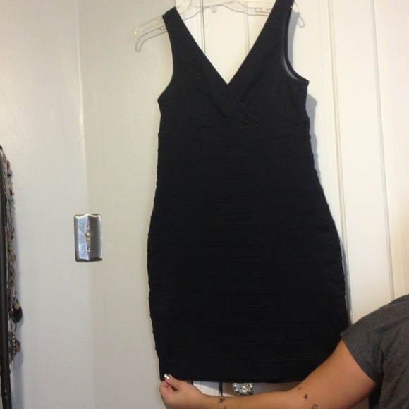 Dark blue denim like dress