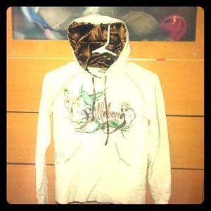🔴REDUCED🔴 White detailed Billabong hoodie