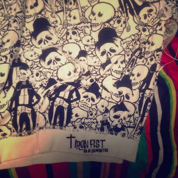 It's a black & white skull hoodie