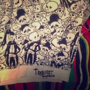 It's a black & white skull hoodie