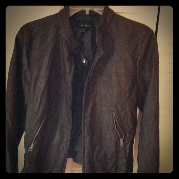 F21 Brown Leather Jacket