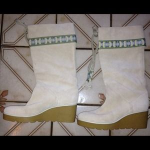 *Reduced* Marc Jacobs suede wedge boots.