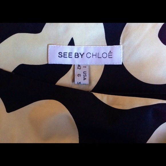 Amazing See by CHLOE Silk Bubble Skirt!!! - Picture 2 of 3