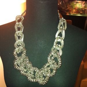Silver mesh necklace