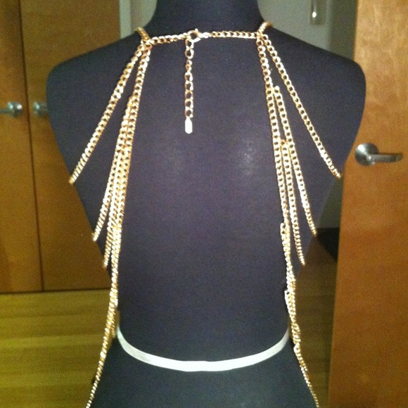 Gold body chain - Picture 2 of 3