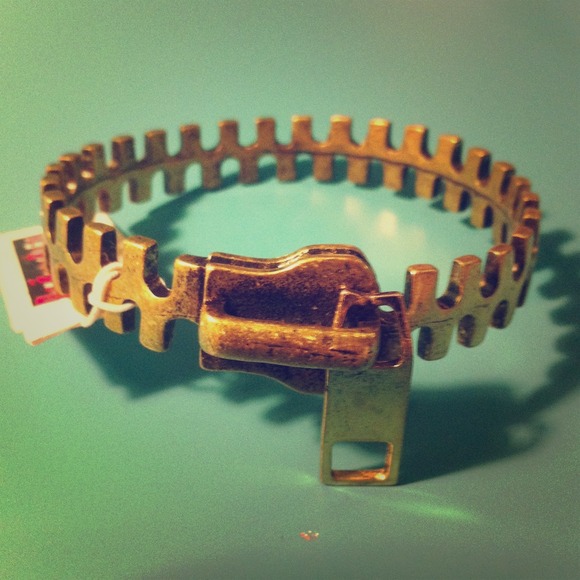 Gold Zipper Bracelet