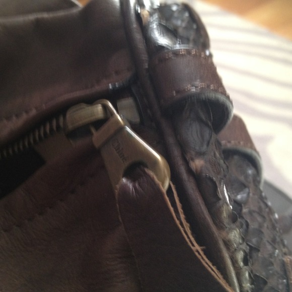 Chloe Python silverado purse - Picture 3 of 4