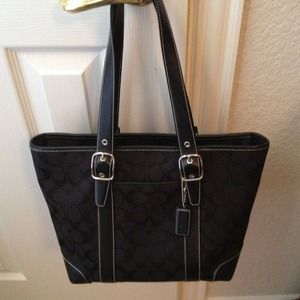 Classic Coach Tote Bag in Black