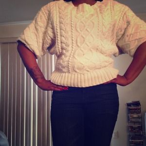 New Cotton off- white sweater from Express! *SOLD*